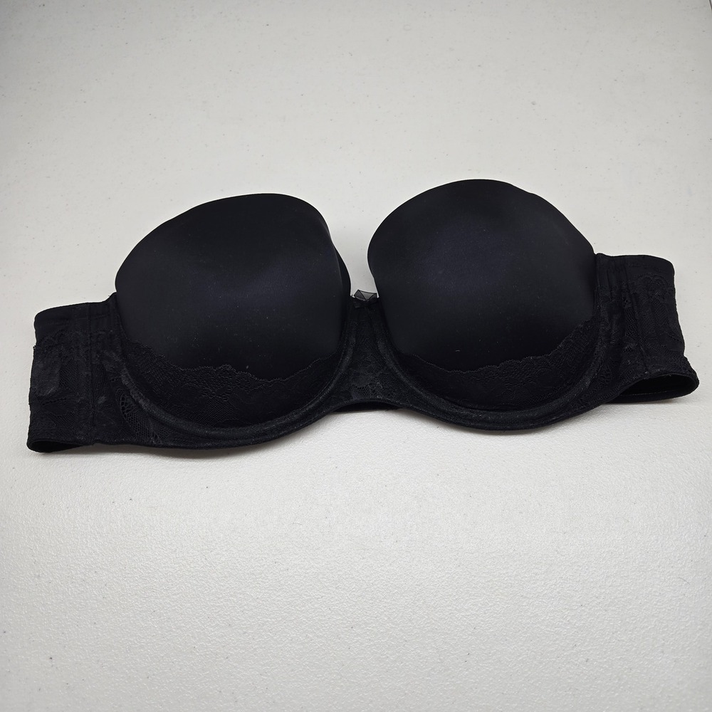 Torrid Curve Women Bra 44C Black Multi Way Push Up Underwired Strapless READ